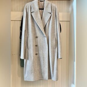 Calvin Klein Collection Vintage Light Gray Men Oversized Trench Coat